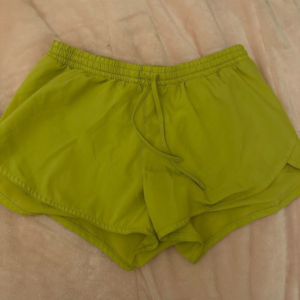 neon yellow old navy active women’s small active running shorts 🏃‍♀️💛